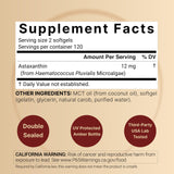 Close-up of NatureBell Astaxanthin Softgels showing softgel size