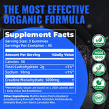 Close-up of Natures Aid Creatine Monohydrate Gummies
