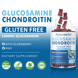 Close-up of Natures Aid Glucosamine Chondroitin Gummies