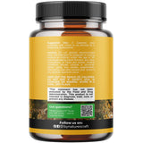 Close-up of Natures Craft Bee Pollen Powder Capsules showing capsule details