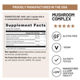 Close-up of NatureWise Mushroom Complex capsules