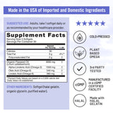 Close-up of NatureWise Organic Flaxseed Oil Softgels