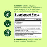 Close-up of nbpure Multi Fiber Powder ingredients list