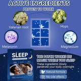 Close-up of NEIOM Sleep Patch with herbal ingredients