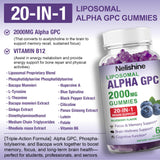Close-up of Nelishine Liposomal Alpha GPC Gummies in a hand
