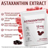 Close-up of NenMaoKeNu Astaxanthin Softgel capsule