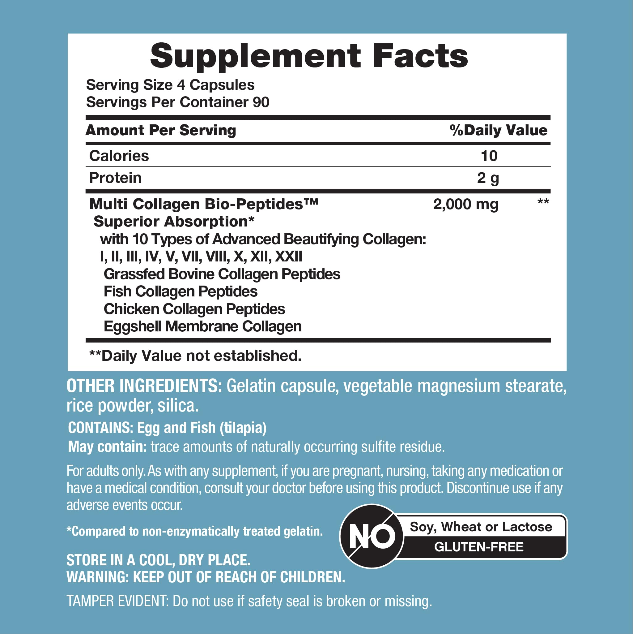 Close-up of NeoCell Multi Collagen capsules