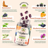 Close-up of Nepeolithia Plant Polyphenol Gummies showcasing the gummy texture