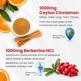 Close-up of NEVISS Berberine HCl with Ceylon Cinnamon Gummies