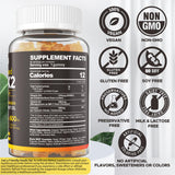 Close-up of NEVISS Vitamin D3 K2 Calcium Gummies showing orange gummies