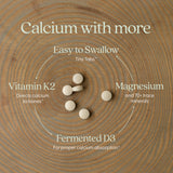 Close-up of New Chapter Organic Plant Calcium tablets