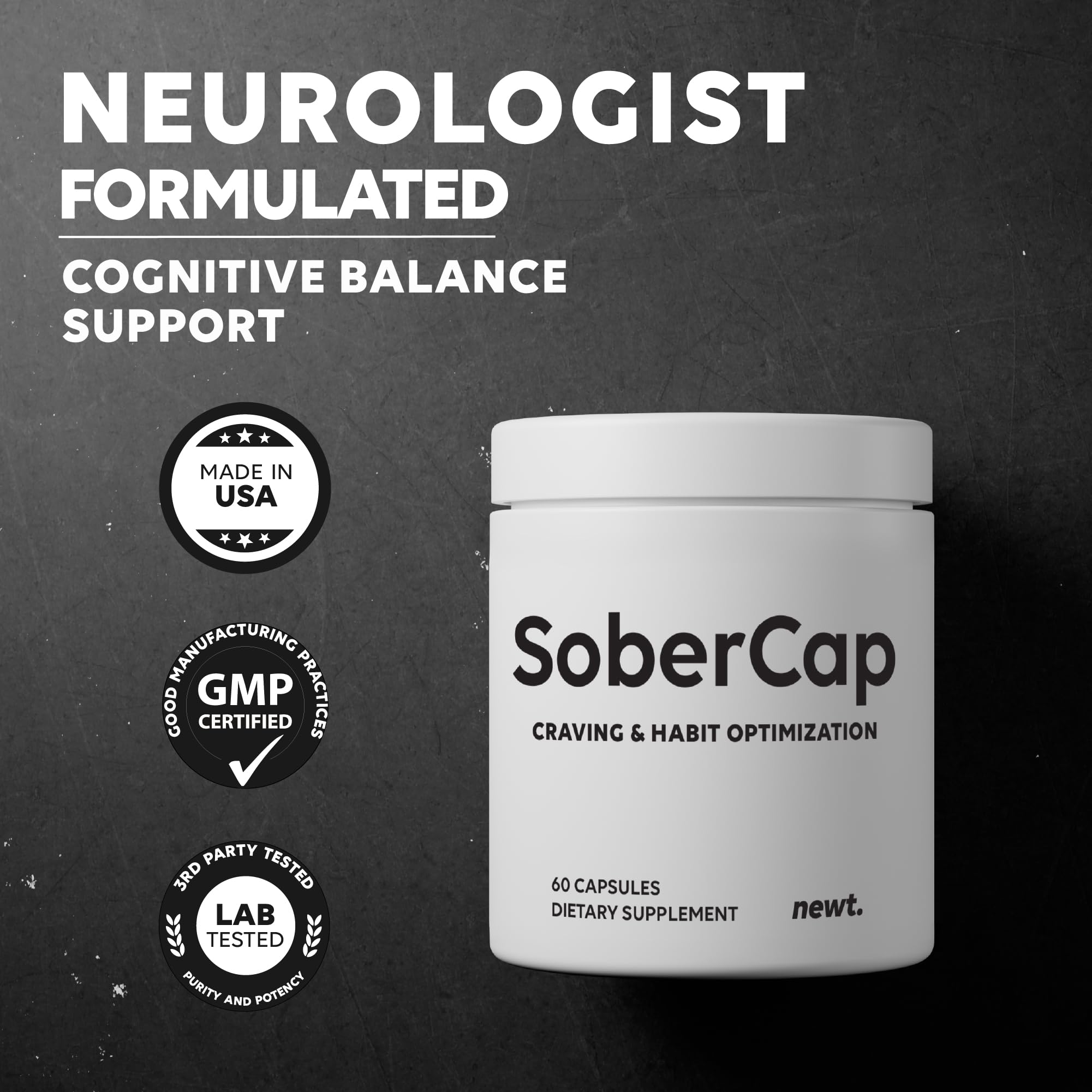 Close-up of Newt Multivitamins capsules