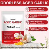 Close-up of NIFEISHI Aged Garlic softgel capsules