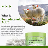 Close-up of Nokuba Pentadecanoic Acid Omega-3 capsule