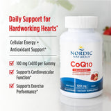 Close-up of Nordic Naturals CoQ10 Gummies showing texture