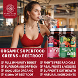 Close-up of Number One Nutrition Organic Spirulina Beetroot Tablets