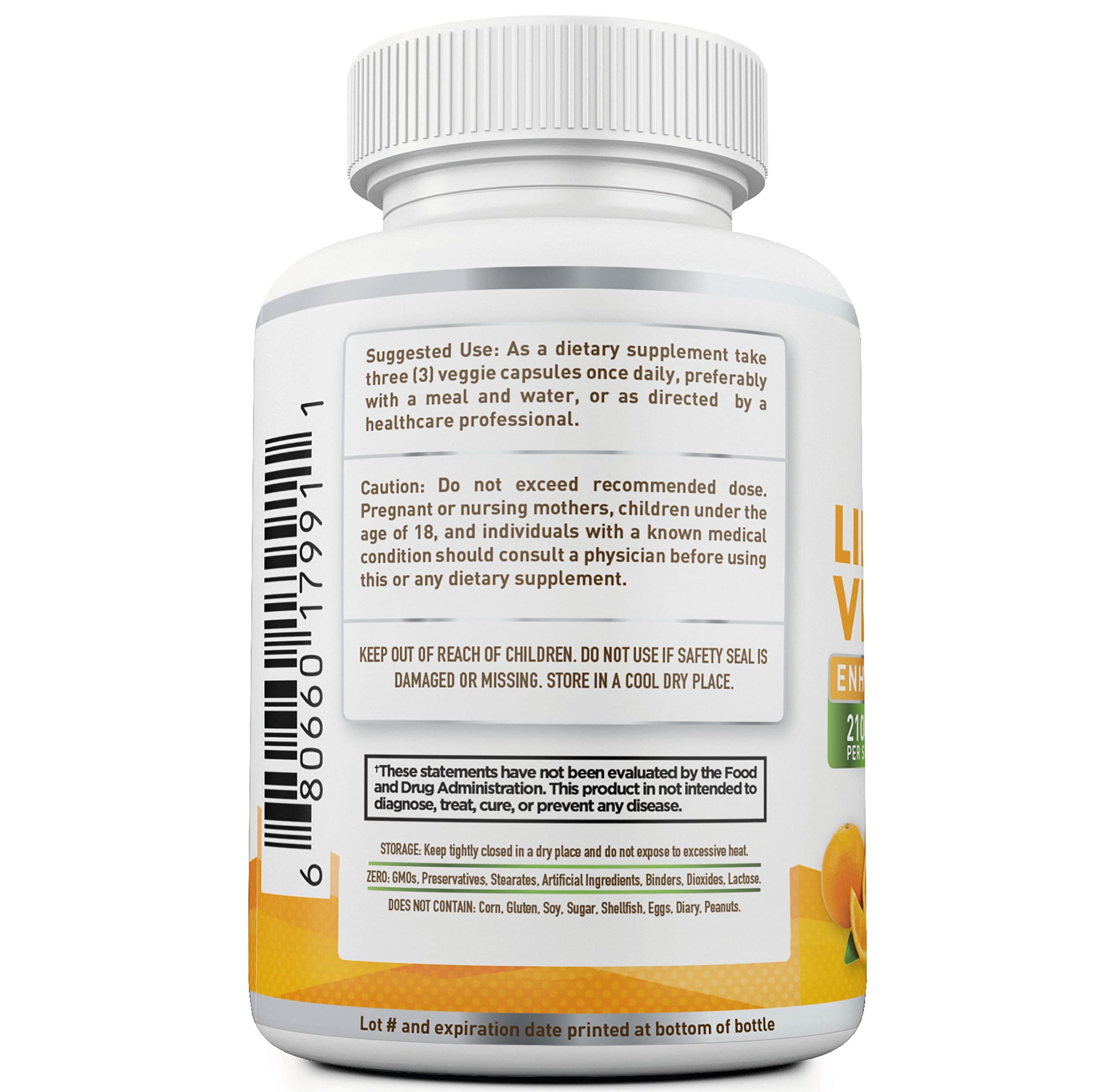 Close-up of NURTURE ALLEY Liposomal Vitamin C capsules