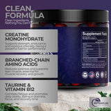 Close-up of NUTRAFLUS Creatine Gummies showing texture