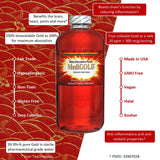 Close-up of Nutraneering MediGOLD ingredients list