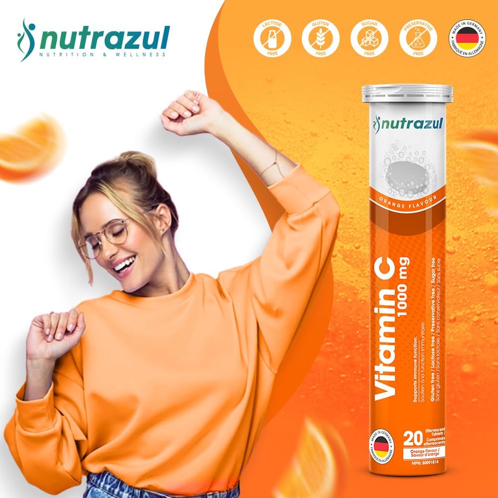 close-up of nutrazul Vitamin C effervescent tablet