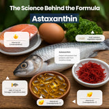 Close-up of Nutri11 Omega-3 + D3 + K2 + Astaxanthin capsules