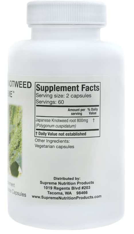Close-up of Nutrition Japanese Knotweed capsules