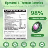 Close-up of Oakevlp Liposomal L-Theanine Gummies showing gummies