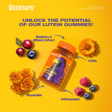 Close-up of Occotaps Lutein & Zeaxanthin Gummies