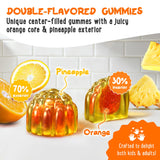 Close-up of OH MY CHEWY Magnesium Glycinate Gummies showing texture