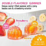 Close-up of OH MY CHEWY Magnesium Gummies showing gummy texture