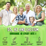 Close-up of OH MY CHEWY Vitamin D3 & K2 Gummies