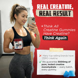 Close-up of Old School Labs Creatine Gummies showing texture