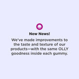Close-up of OLLY daily wellness Sleep Gummies with Elderberry