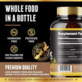 Close-up of One Earth Health Beef Kidney Supplement capsules