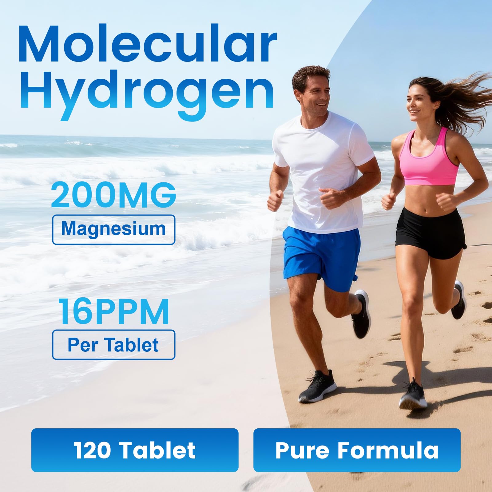 Close-up of OnHeal Hydrogen Water Tablets dissolving