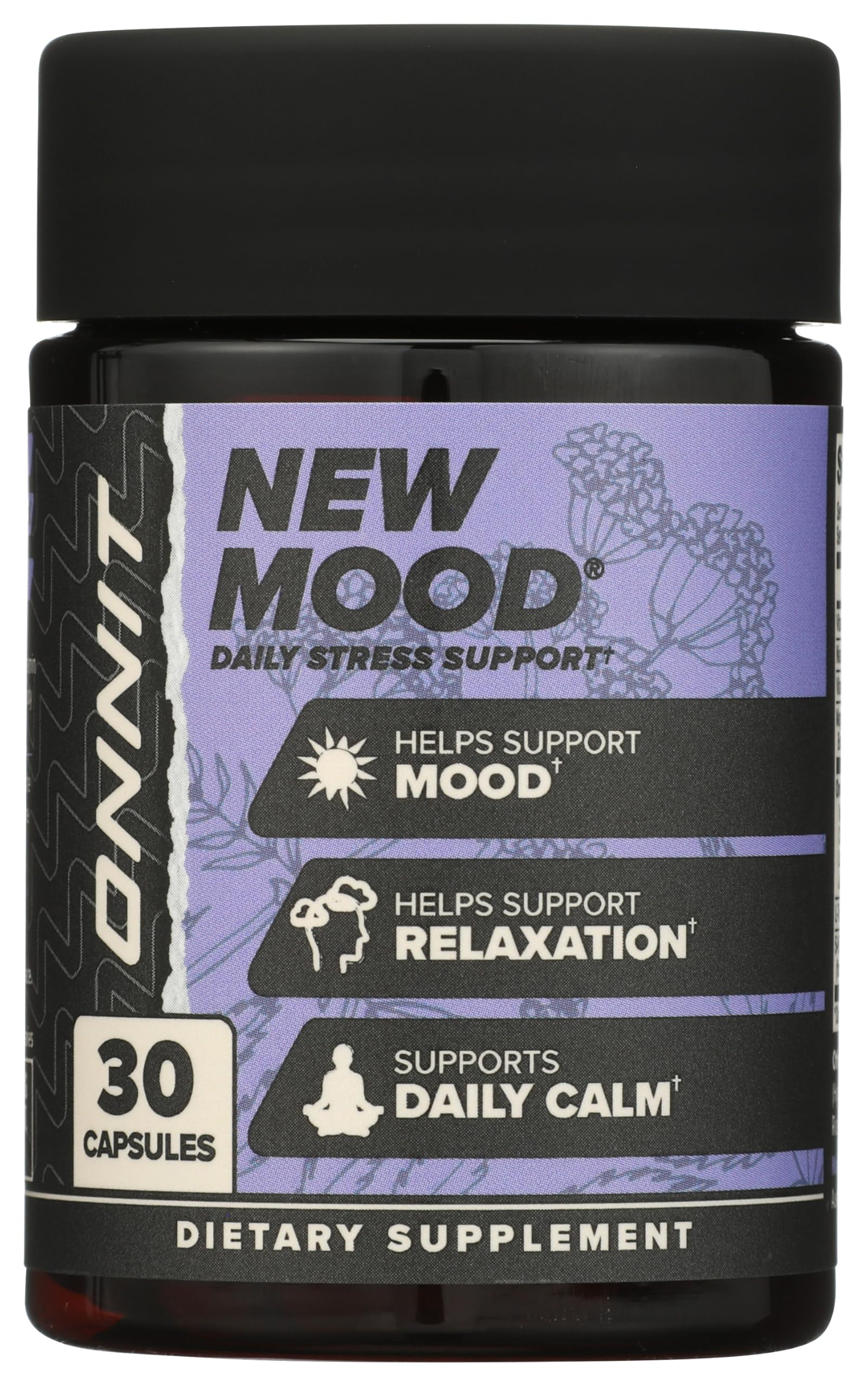 Close-up of ONNIT New MOOD capsules in a hand