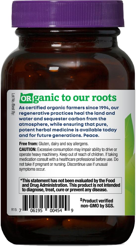 Close-up of Oregon's Wild Harvest Organic Sleep Supplement capsules