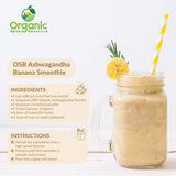 Close-up of Organic Ashwagandha Powder texture