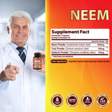 Close-up of Organic Cadane Neem Capsules showing capsules