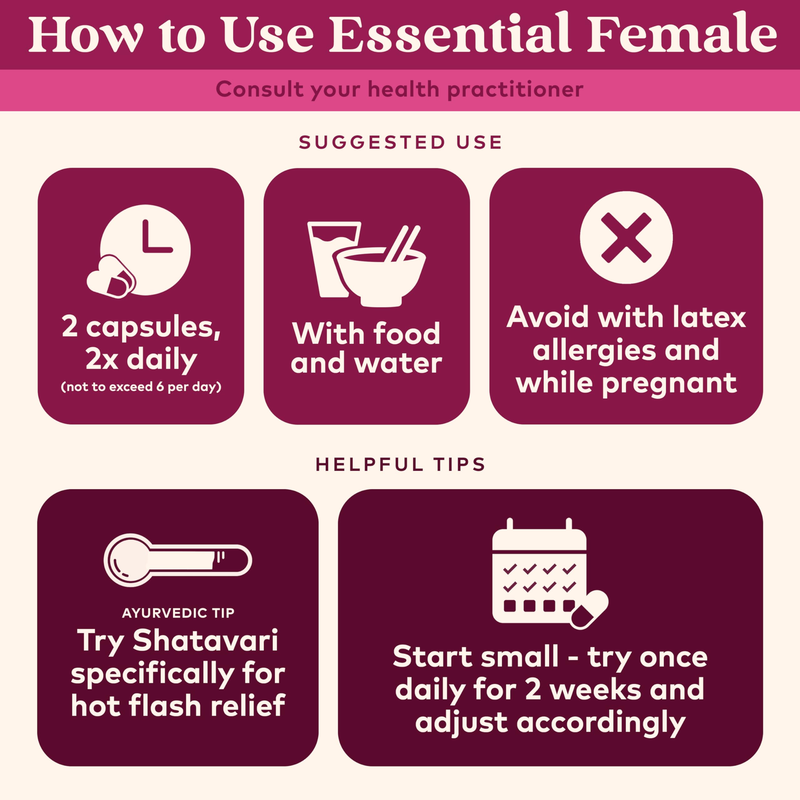 Close-up of ORGANIC INDIA Essential Female Supplement capsules