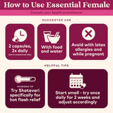 Close-up of ORGANIC INDIA Essential Female Supplement capsules