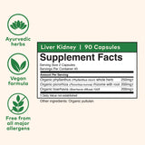 Close-up of ORGANIC INDIA Liver Extracts Supplement capsules