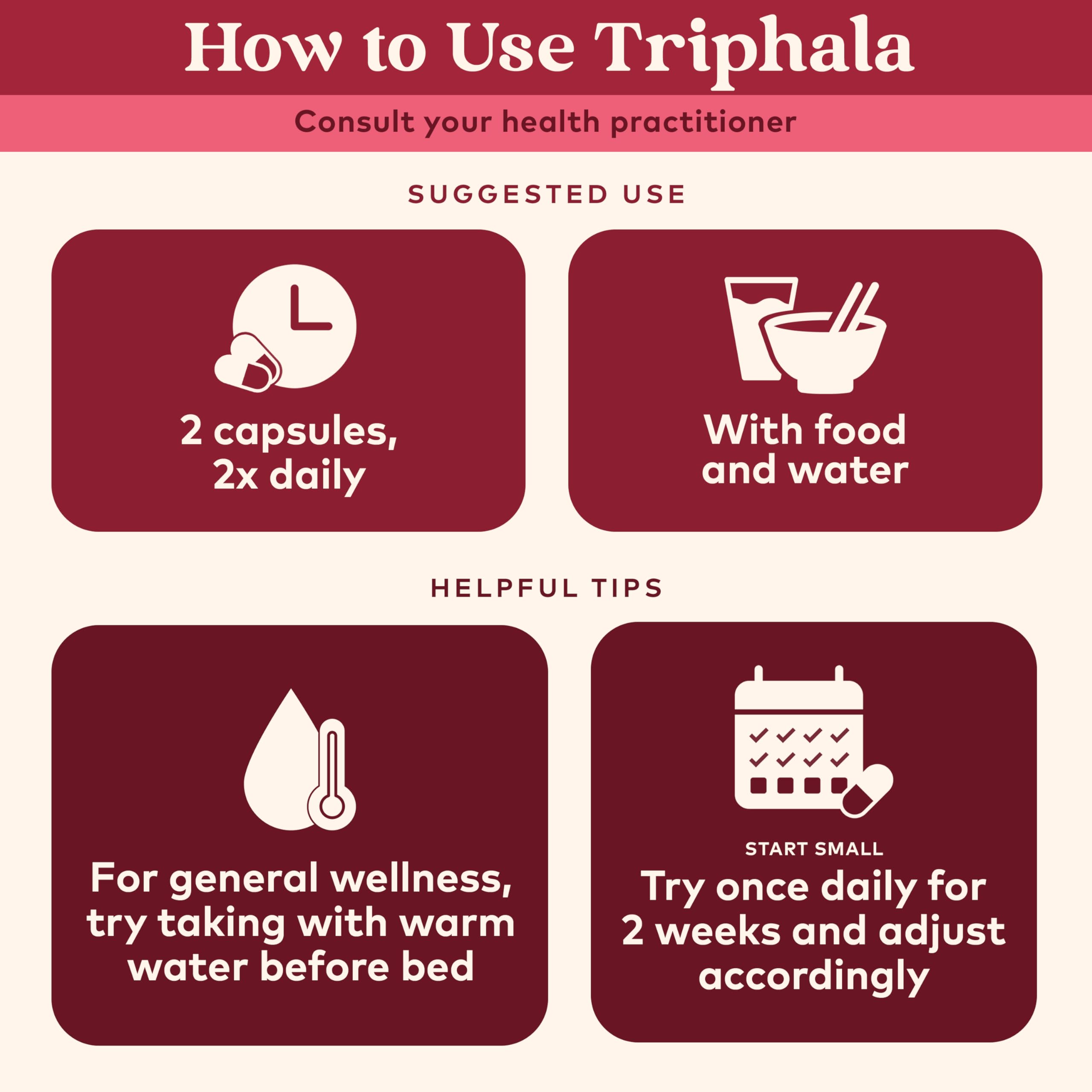 Close-up of ORGANIC INDIA Triphala capsule