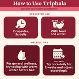 Close-up of ORGANIC INDIA Triphala capsule