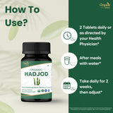 Close-up of ORGANIC SPREE Cissus Quadrangularis Tablets packaging