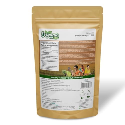 Close-up of ORGANIC ZING Shatavari Powder texture