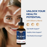 Close-up of ORGANIHERBENCE Bilberry Drops bottle