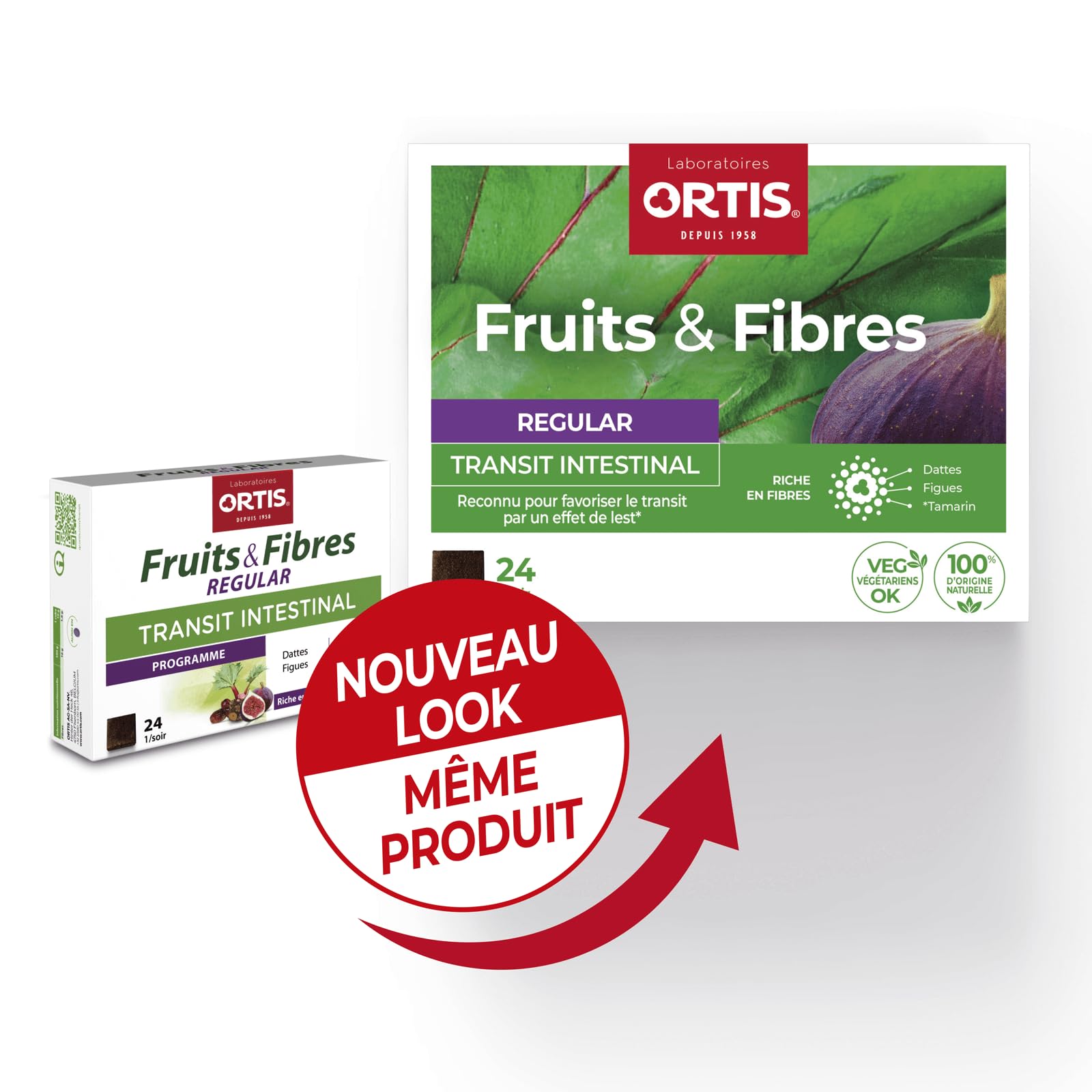 Close-up of Ortis Fruits & Fibres Regular Chew Cube