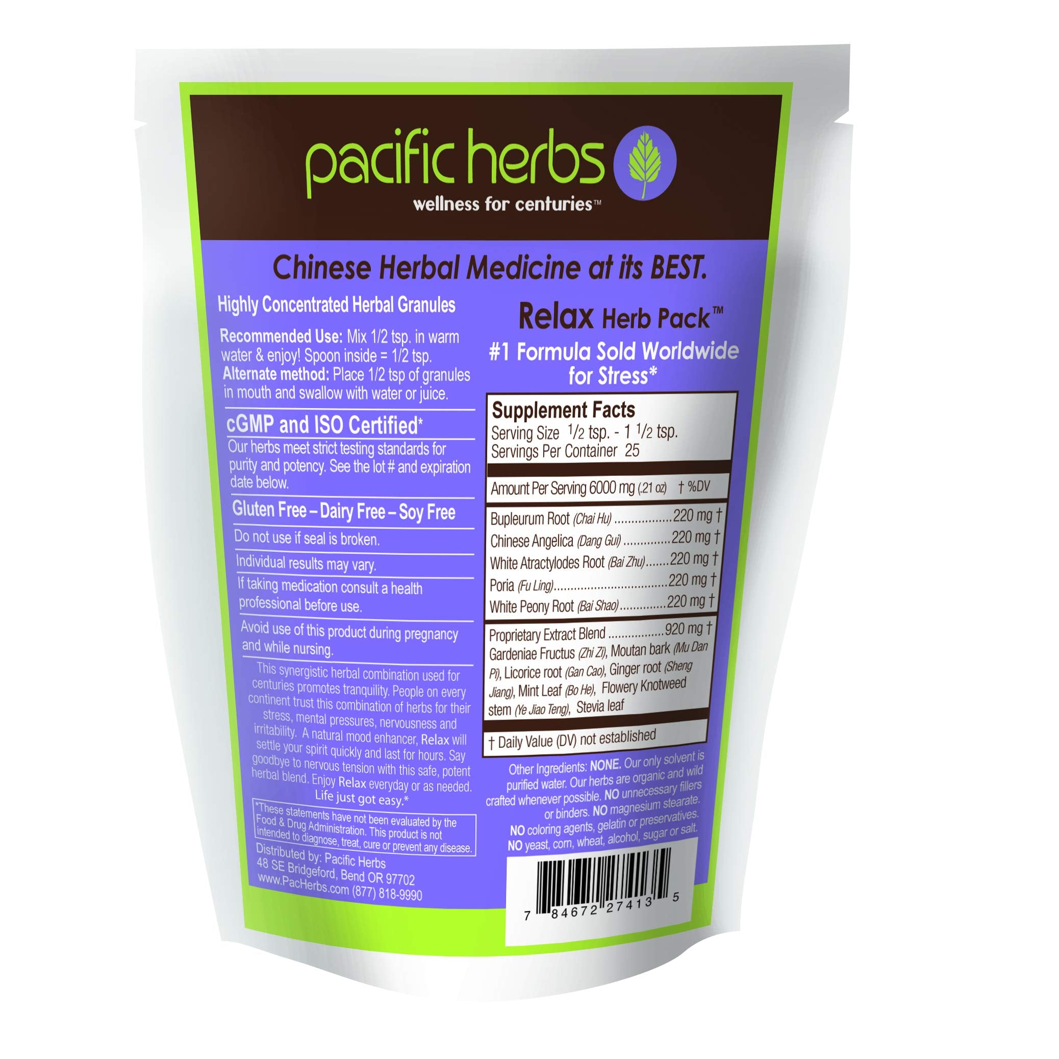 Close-up of Pacific Herbs Natural daily wellness Herbal Extract granules