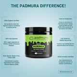 Close-up of PADMURA Moringa capsules in hand